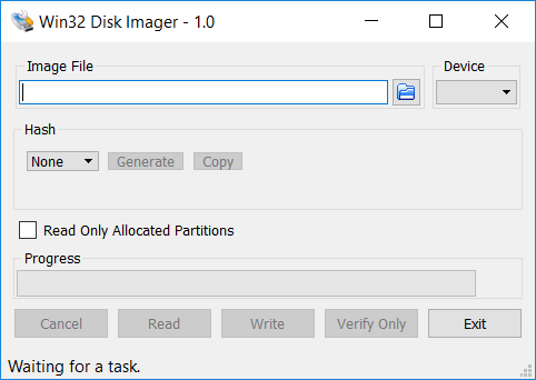 Win32DiskImager 1.0